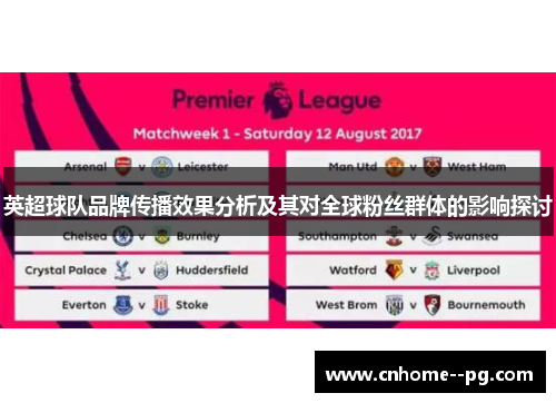 英超球队品牌传播效果分析及其对全球粉丝群体的影响探讨 英超球队品牌传播效果分析及其对全球粉丝群体的影响探讨